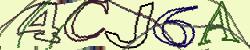 Darstellung des Captcha-Codes.