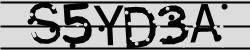 Darstellung des Captcha-Codes.
