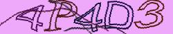 Darstellung des Captcha-Codes.