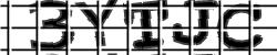 Darstellung des Captcha-Codes.