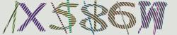 Darstellung des Captcha-Codes.
