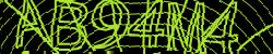 Darstellung des Captcha-Codes.