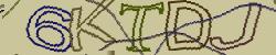 Darstellung des Captcha-Codes.
