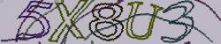 Darstellung des Captcha-Codes.